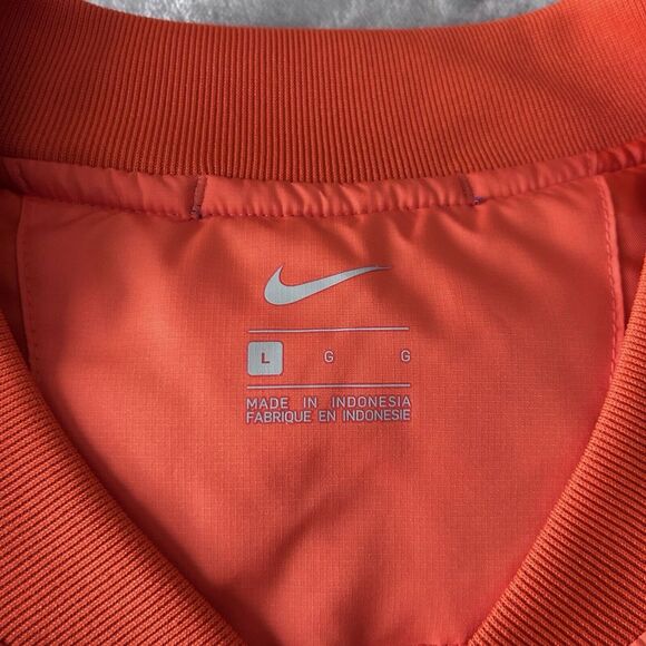 Nike Clemson Tigers Mens Size Large Full Zip Vest Jacket Orange White - Picture 3 of 8